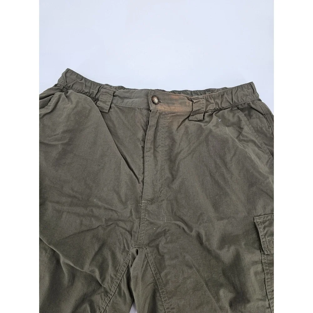 The North Face‎ Cargo Green Shorts Mens Large Nylon Stow Pocket